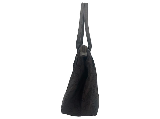 Borsa Gucci Princy GG Marrone Tela e Pelle - vista 4