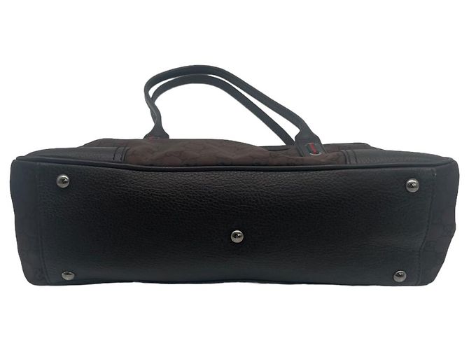 Borsa Gucci Princy GG Marrone Tela e Pelle - vista 6