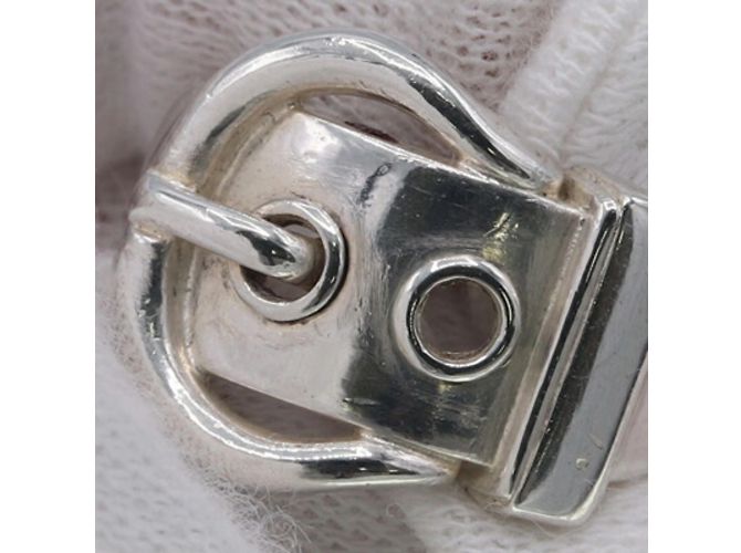 Hermès Hermes Boucle Cellier Sterling Silver Band Ring - view 7