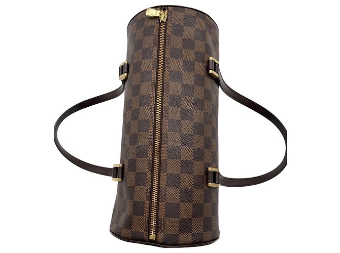 Louis Vuitton Papillon 30 Damier Ebène Marrone - vista 9