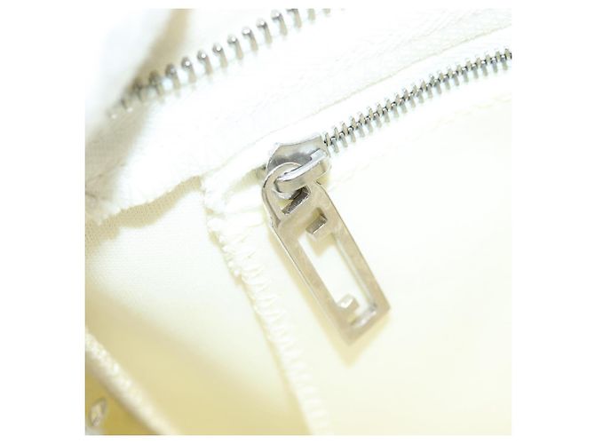 FENDI Schultertasche aus Nylon in Weiß Silber authentisch ar12395 - Ansicht 20