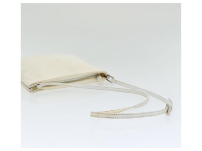FENDI Schultertasche aus Nylon in Weiß Silber authentisch ar12395 - Ansicht 7