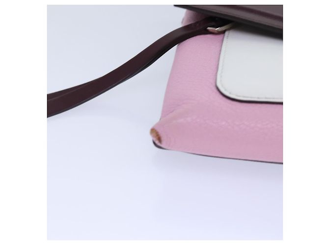 Borsa a spalla GIVENCHY in pelle rosso vino argento rosa Auth am6721 Bordò - vista 14