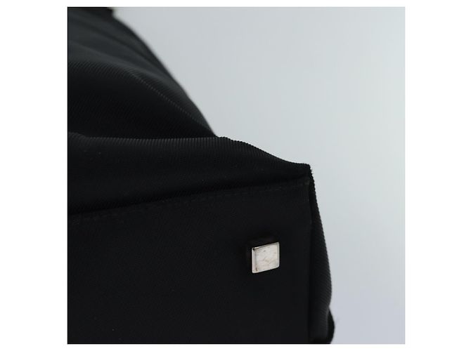 Borsa a spalla GUCCI in nylon nero argento 012 2122 0161 8 Auth ep5178 - vista 11