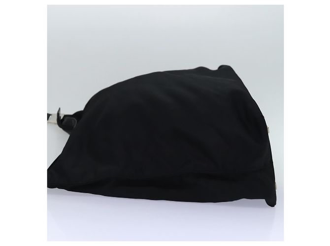 Borsa a spalla GUCCI in nylon nero argento 012 2122 0161 8 Auth ep5178 - vista 4