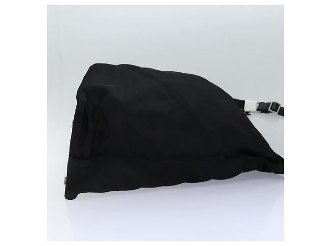 Borsa a spalla GUCCI in nylon nero argento 012 2122 0161 8 Auth ep5178 - vista 5