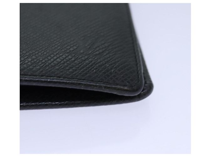 LOUIS VUITTON Taiga Brazza Carteira Longa Ardoise M32572 Auth ar12455 Cinza - vista 14