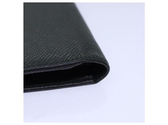 LOUIS VUITTON Taiga Brazza Carteira Longa Ardoise M32572 Auth ar12455 Cinza - vista 16