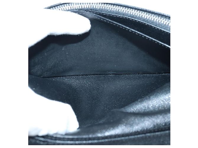 LOUIS VUITTON Taiga Brazza Carteira Longa Ardoise M32572 Auth ar12455 Cinza - vista 20