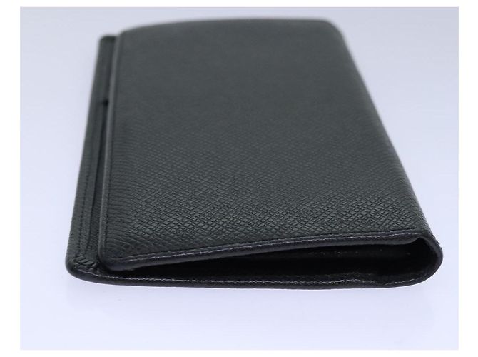 LOUIS VUITTON Taiga Brazza Carteira Longa Ardoise M32572 Auth ar12455 Cinza - vista 5