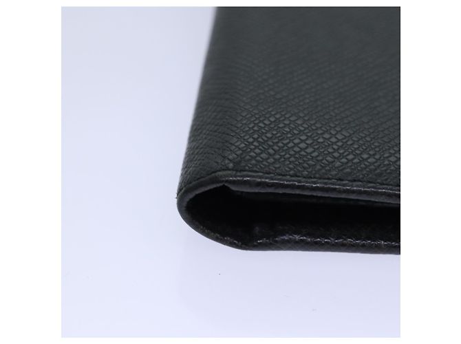 LOUIS VUITTON Taiga Brazza Carteira Longa Ardoise M32572 Auth ar12455 Cinza - vista 7