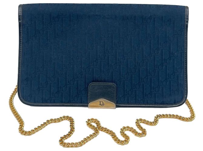 Monogramma Trotter Christian Dior Blu navy - vista 7