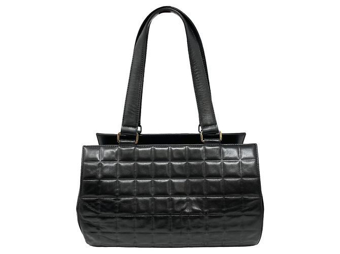 Bowling Borsa Chanel trapuntata Choco Bar nera Nero - vista 4