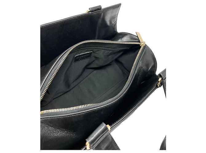 Bowling Borsa Chanel trapuntata Choco Bar nera Nero - vista 5