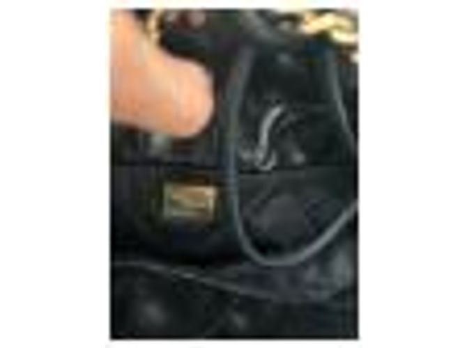 2.55 Borsa a mano Chanel Original Mini 22 in pelle nera Nero - vista 12