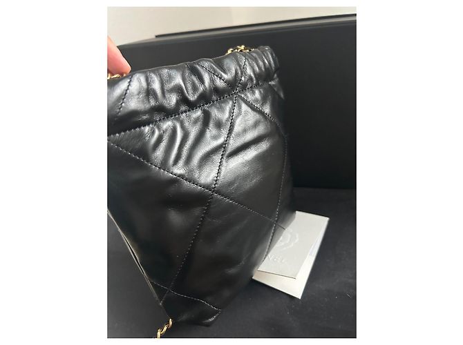 2.55 Borsa a mano Chanel Original Mini 22 in pelle nera Nero - vista 6