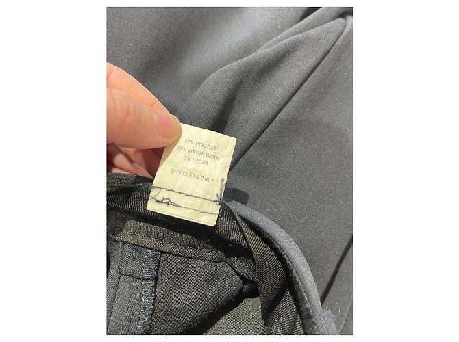 Pantalones MAX MARA T.US 4 Lana Azul - vista 6
