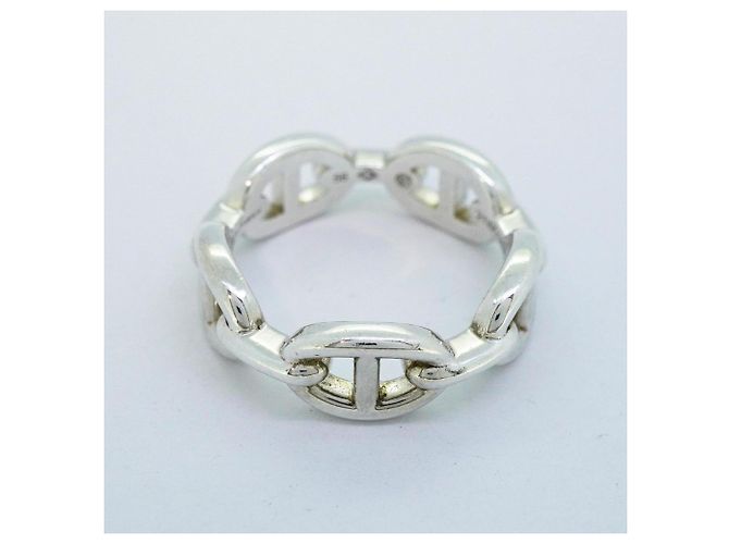 Hermès Hermes Chaine d'Ancre Anchainé 925 Silver Men's Ring - view 3