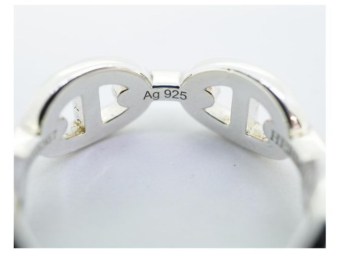 Hermès Hermes Chaine d'Ancre Anchainé 925 Silver Men's Ring - view 8