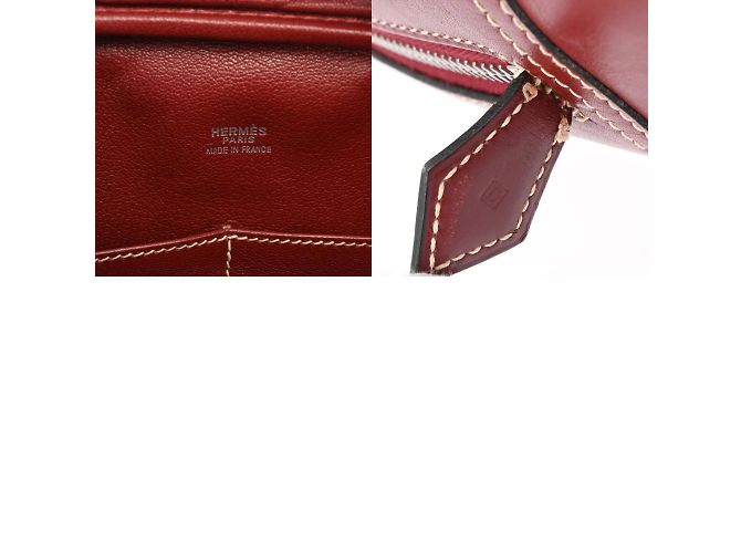 Hermès Borsa Hermes Plume 32 in Rouge H Rosso - vista 13