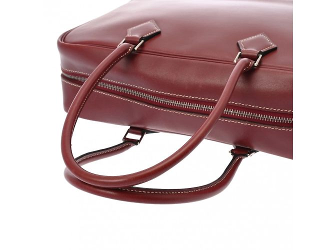 Hermès Borsa Hermes Plume 32 in Rouge H Rosso - vista 4
