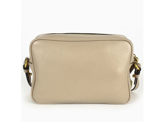 Borsa a spalla in pelle di vitello Prada Beige - vista 3