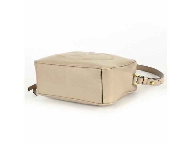 Borsa a spalla in pelle di vitello Prada Beige - vista 4