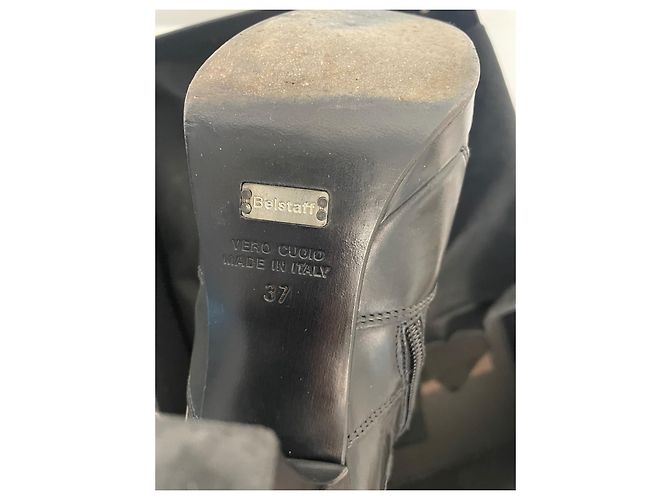 Botines Belstaff Sidney de cuero acolchado negro - vista 2