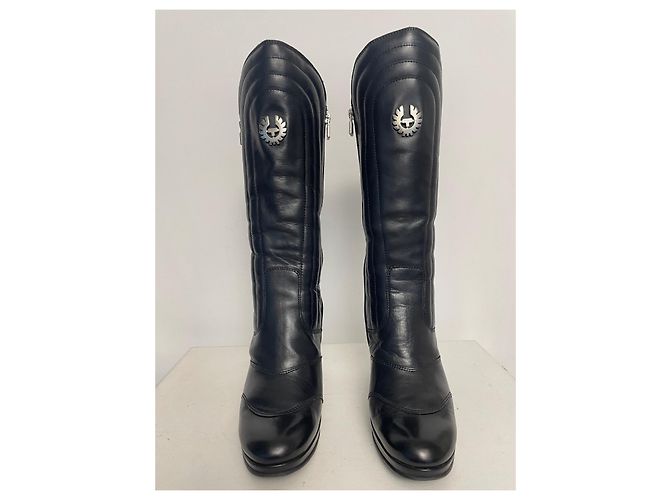 Botines Belstaff Sidney de cuero acolchado negro - vista 5