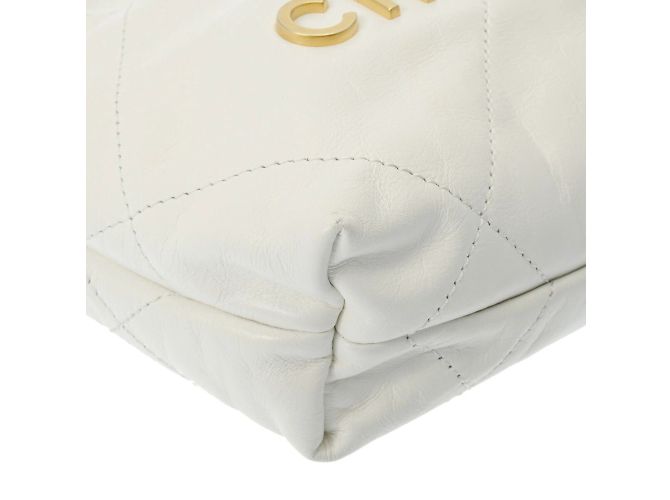 Chanel 22 Ketten-Schultertasche Weiß - vista 6