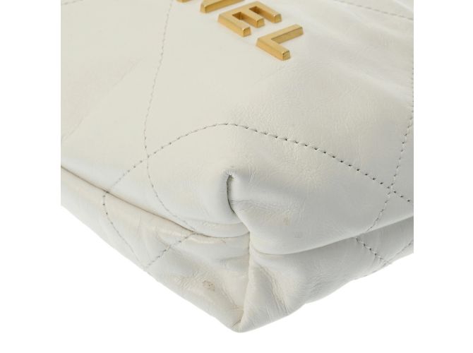 Chanel 22 Ketten-Schultertasche Weiß - vista 7