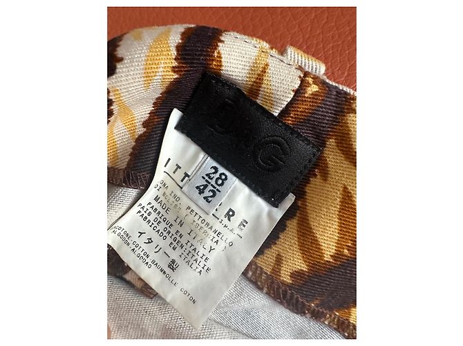 Mini falda de cebra Dolce & Gabbana beige - vista 4