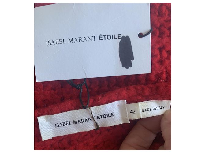 Suéter Isabel Marant Etoile Rojo Borgoña Roja Burdeos - vista 7