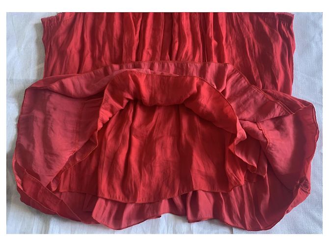 Top sin mangas de satén rojo Isabel Marant Roja - vista 5