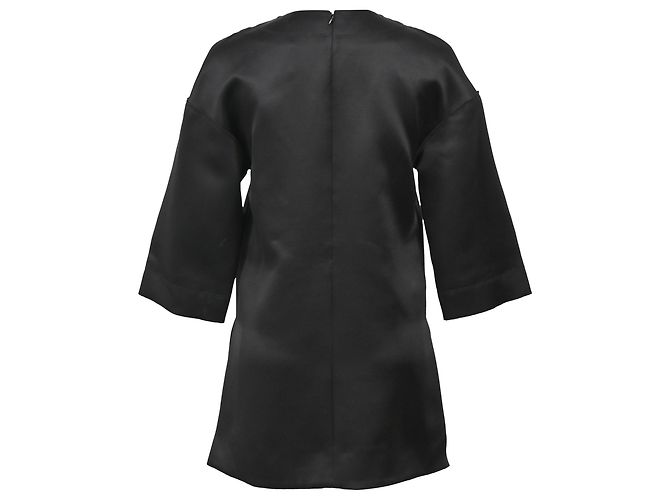 Céline Camiseta de cuello redondo oversized en algodón negro Celine - vista 3