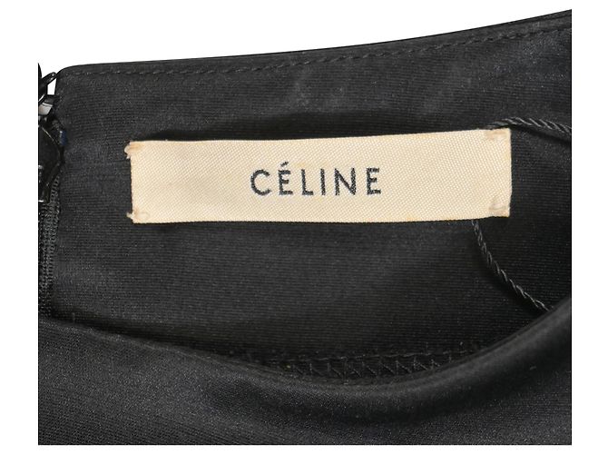 Céline Camiseta de cuello redondo oversized en algodón negro Celine - vista 5