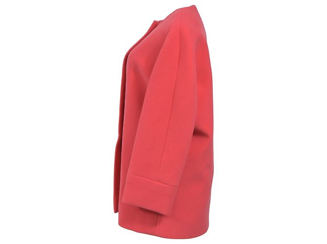 Abrigo de lana rosa de un solo botón Balenciaga - vista 2