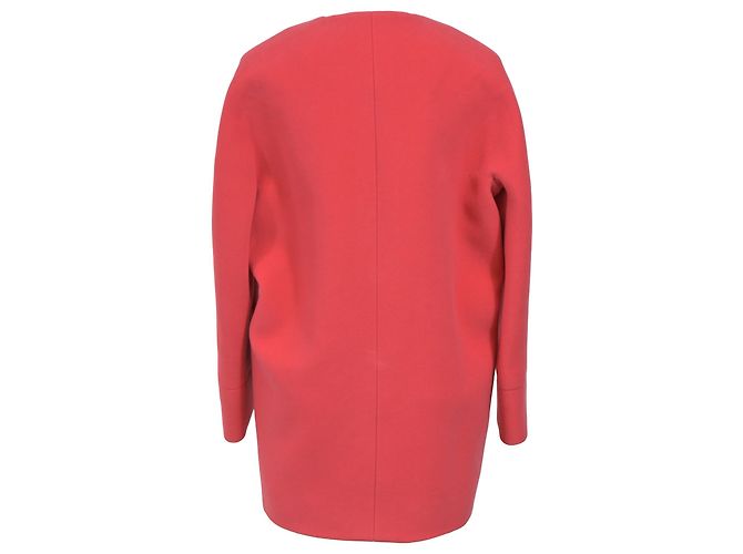 Abrigo de lana rosa de un solo botón Balenciaga - vista 3