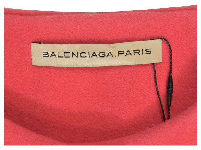 Abrigo de lana rosa de un solo botón Balenciaga - vista 4