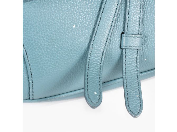 Borsa Saddle Christian Dior in pelle blu Bianco - vista 5
