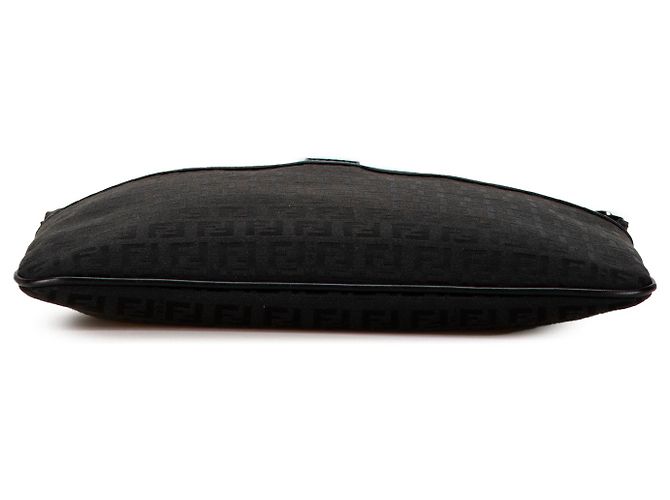 Bolsa transversal em lona Zucchino preta da Fendi - vista 4