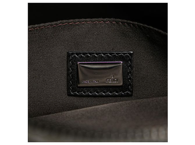 Bolsa transversal em lona Zucchino preta da Fendi - vista 6
