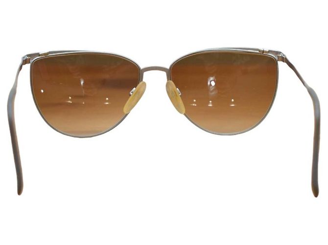 Occhiali da sole Giorgio Armani in metallo bronzo e argento - vista 2