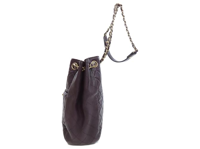 Bolso de Hombro Matelassé Chanel Púrpura - vista 3