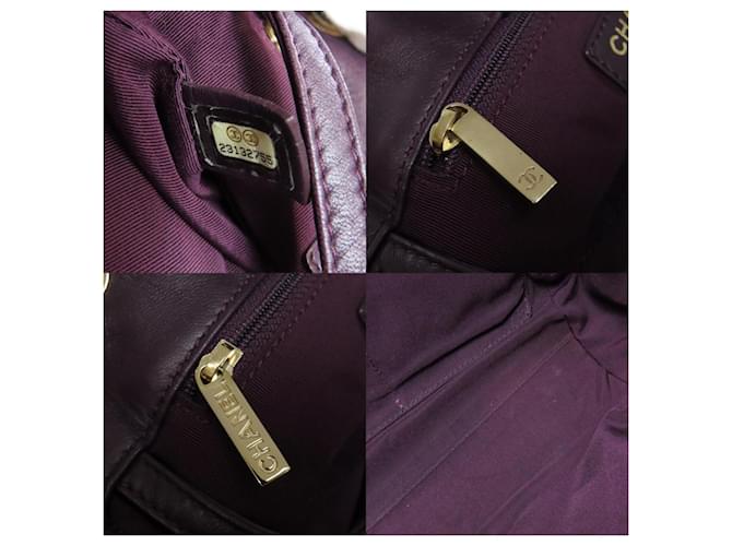 Bolso de Hombro Matelassé Chanel Púrpura - vista 7