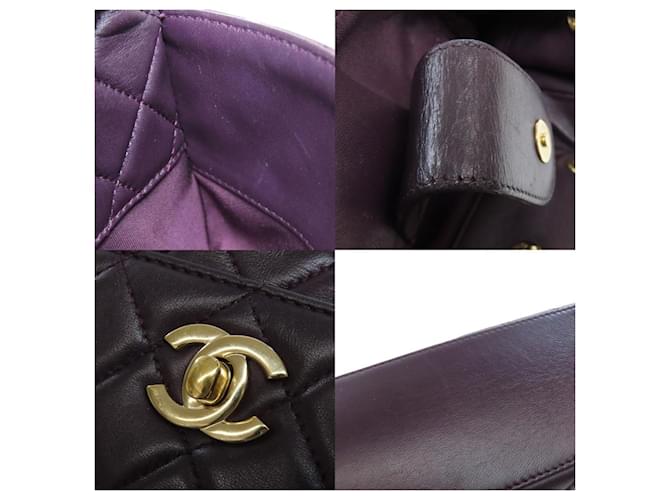 Bolso de Hombro Matelassé Chanel Púrpura - vista 8