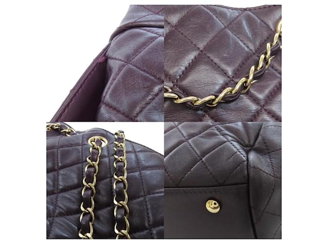 Bolso de Hombro Matelassé Chanel Púrpura - vista 9