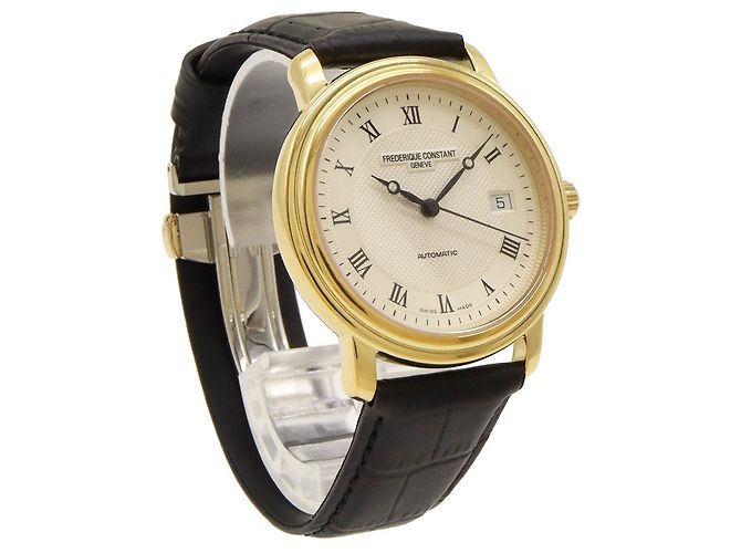 Relógio de pulso automático clássico com data Frederique Constant Dourado - vista 4