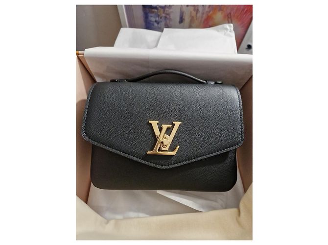 Louis Vuitton Borsa Lockme Oxford in pelle nera Nero - vista 2