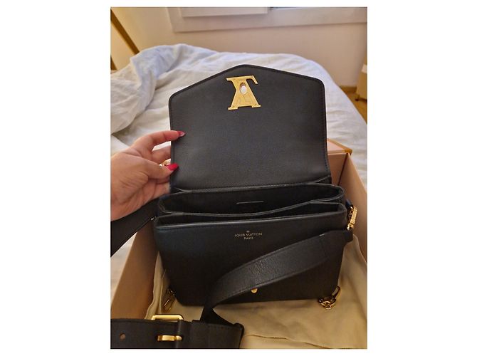Louis Vuitton Borsa Lockme Oxford in pelle nera Nero - vista 5